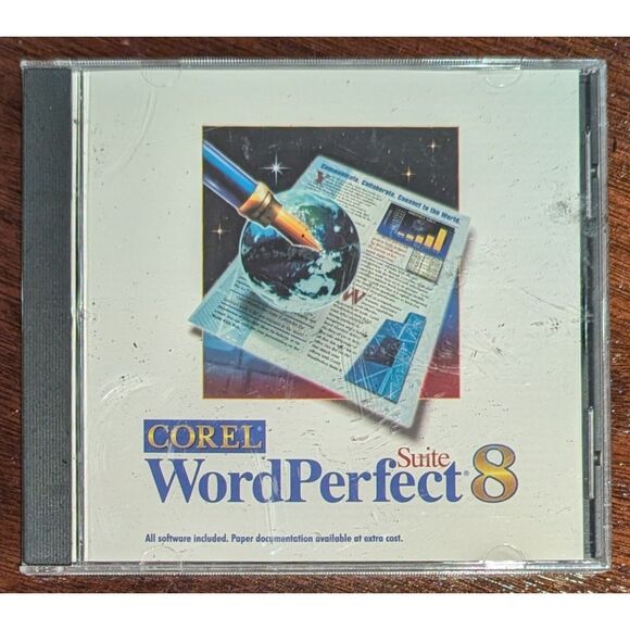 Other - Corel WordPerfect Suite 8 • OEM Install CD with Case & QuickStart Guide